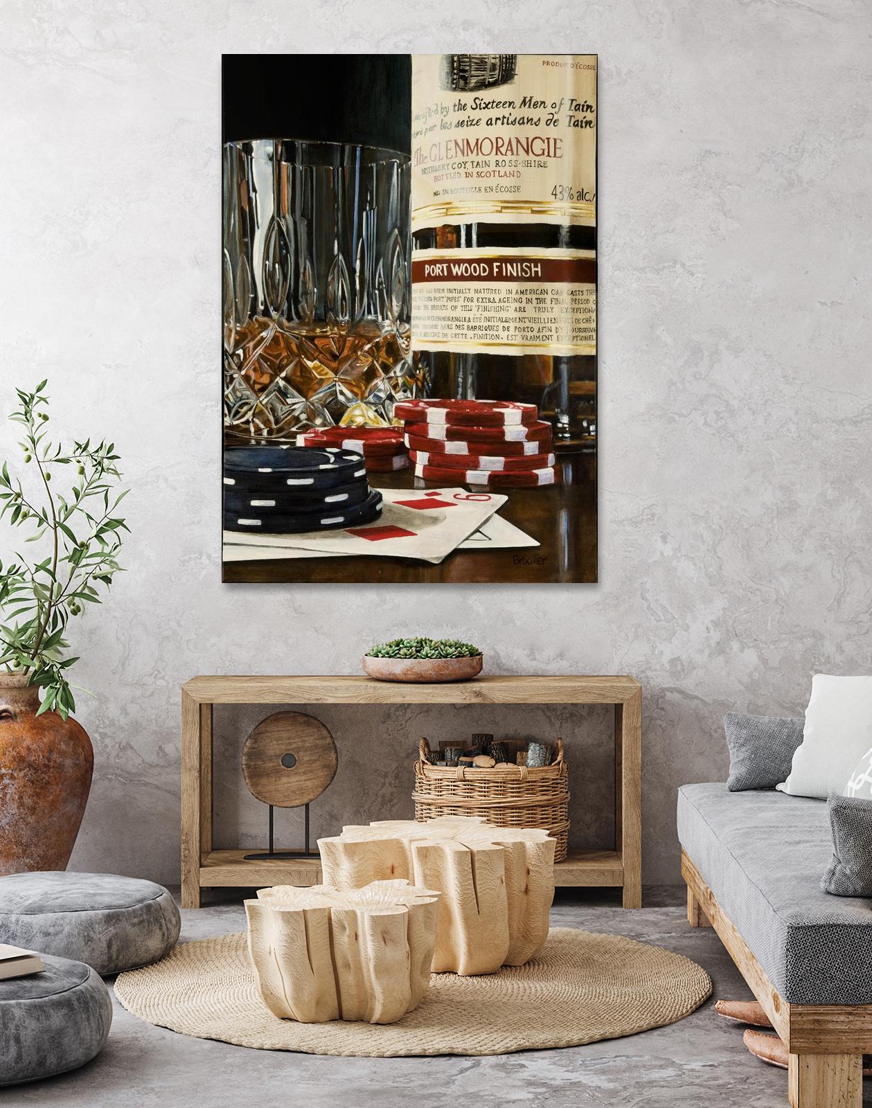 Scotch a l'apéro by Marc Brochier on GIANT ART - red still life glass