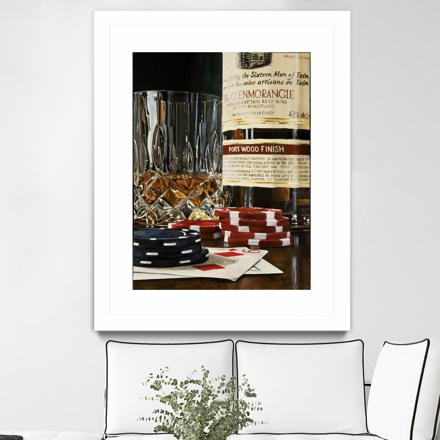 Scotch a l'apéro by Marc Brochier on GIANT ART - red still life glass