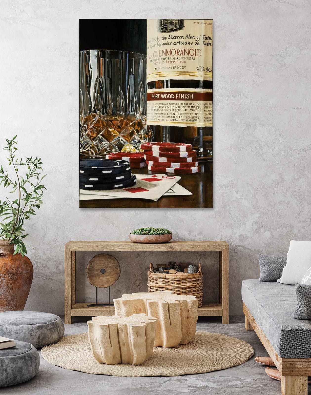 Scotch a l'apéro by Marc Brochier on GIANT ART - red still life artistes du québec
