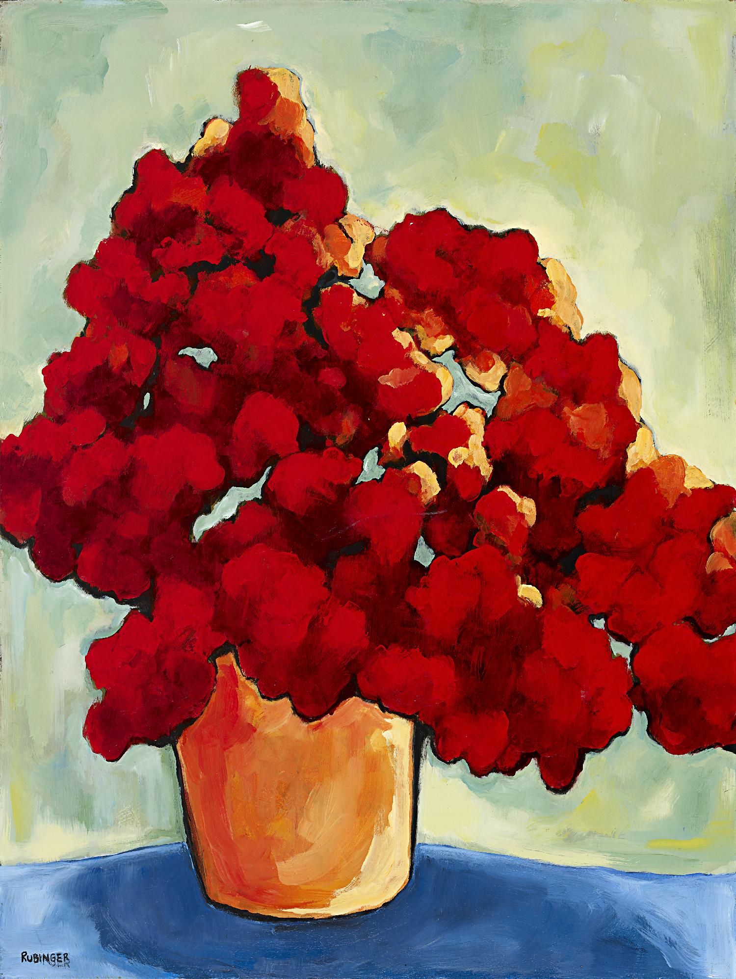 Red Blake by Bram Rubinger on GIANT ART - red flowers bouquet