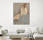 After the Bath by Bram Rubinger on GIANT ART - beige figurative corps nu