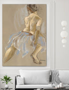 Would be Ballerina by Bram Rubinger on GIANT ART - beige figurative artistes du québec
