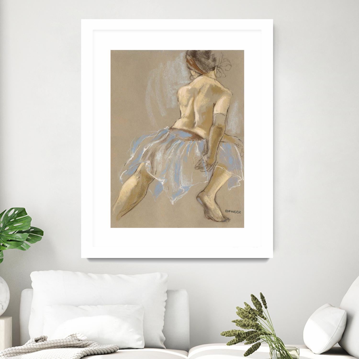 Would be Ballerina by Bram Rubinger on GIANT ART - beige figurative artistes du québec