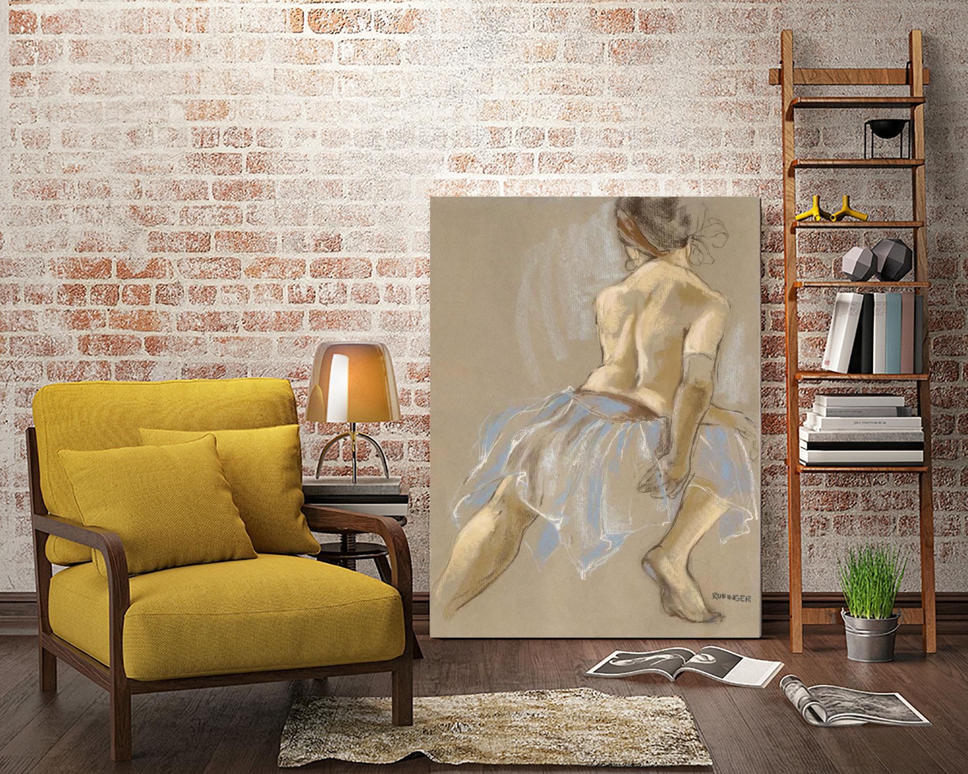Would be Ballerina by Bram Rubinger on GIANT ART - beige figurative artistes du québec