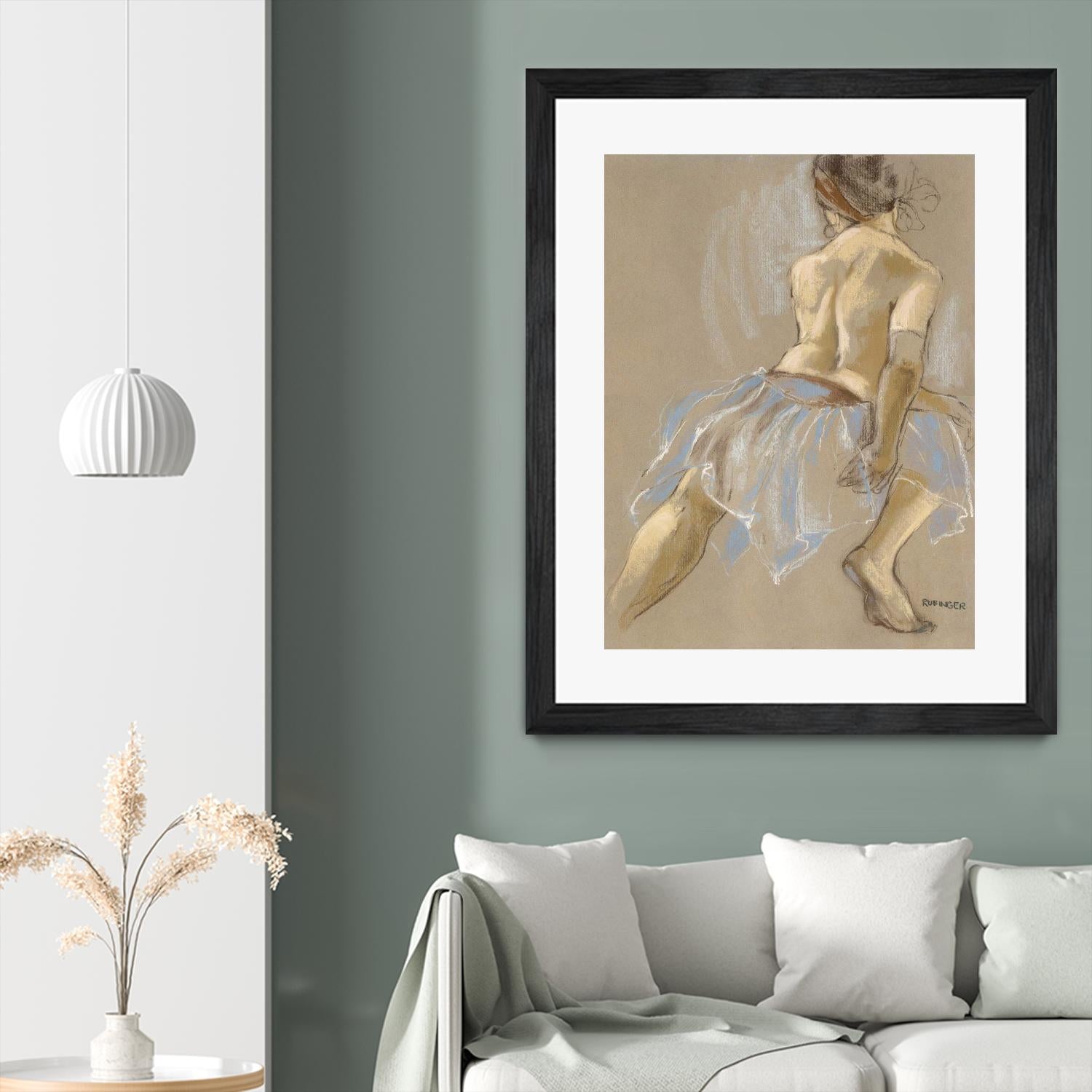Would be Ballerina by Bram Rubinger on GIANT ART - beige figurative artistes du québec