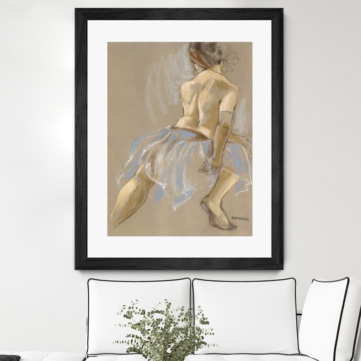 Would be Ballerina by Bram Rubinger on GIANT ART - beige figurative artistes du québec