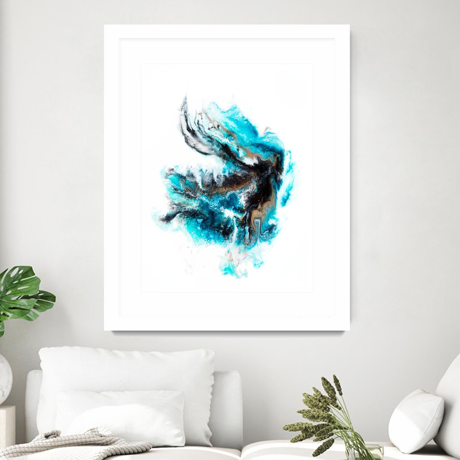 Acropora by Alyson Mccrink on GIANT ART - blue abstract
