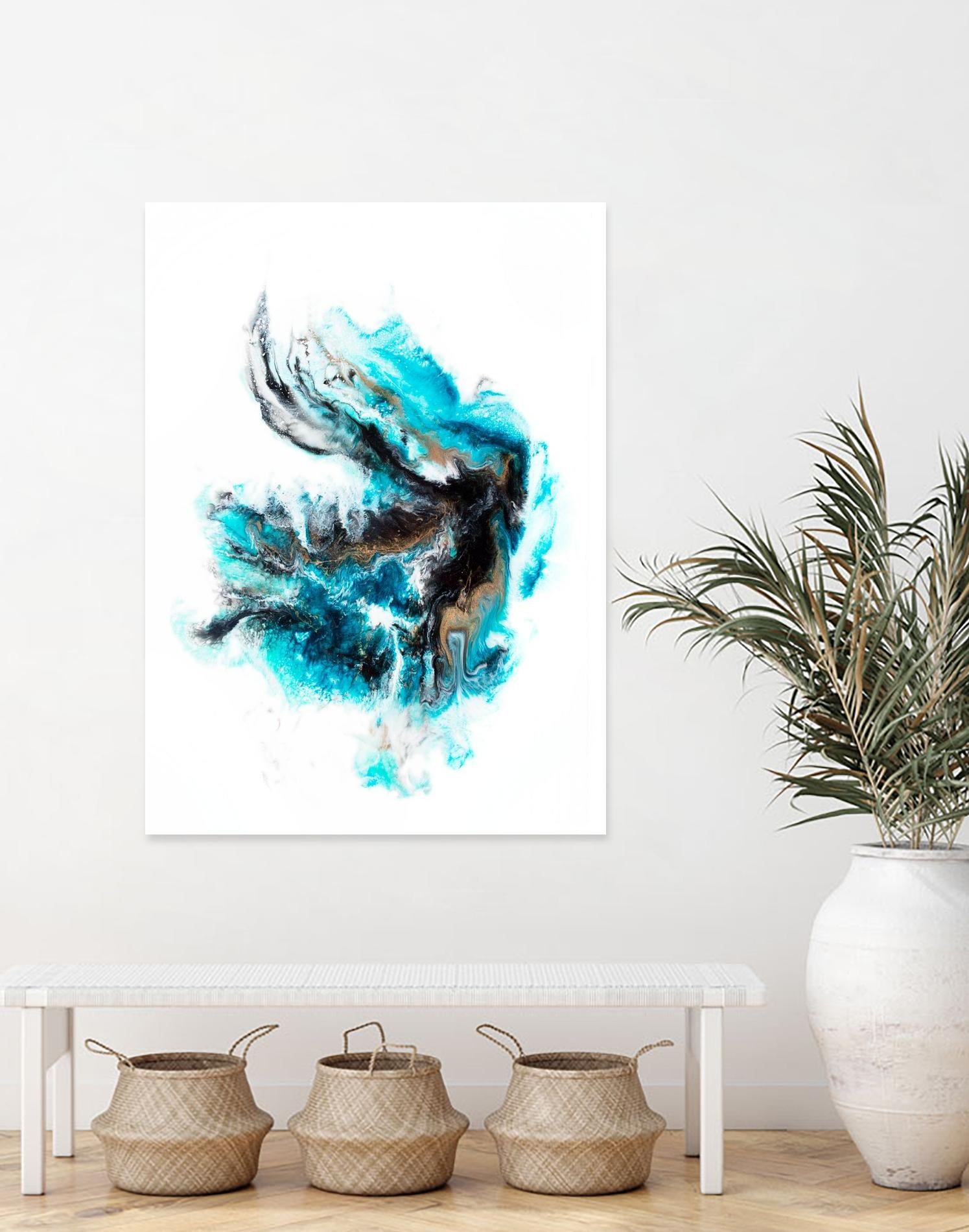 Acropora by Alyson Mccrink on GIANT ART - blue abstract
