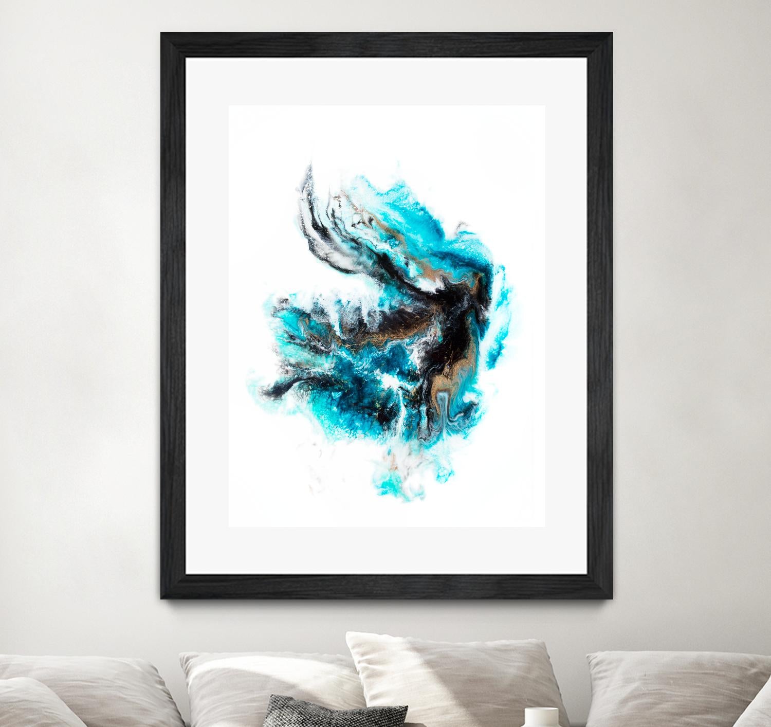 Acropora by Alyson Mccrink on GIANT ART - blue abstract