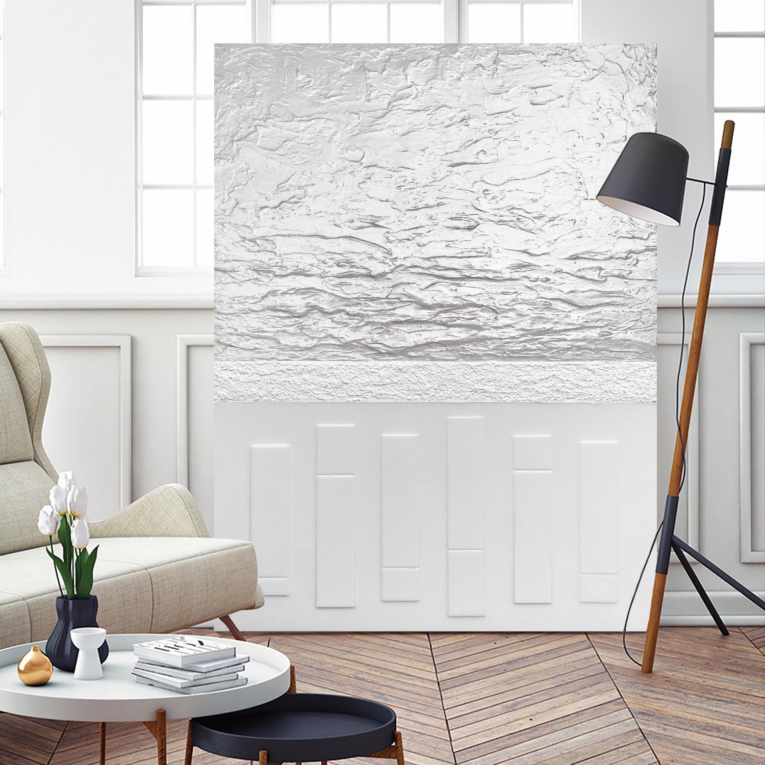 Black And White Storm by Alyson Mccrink on GIANT ART - white abstract ton sur ton
