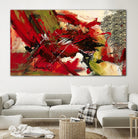 Profondeur by Doris Savard on GIANT ART - red abstract