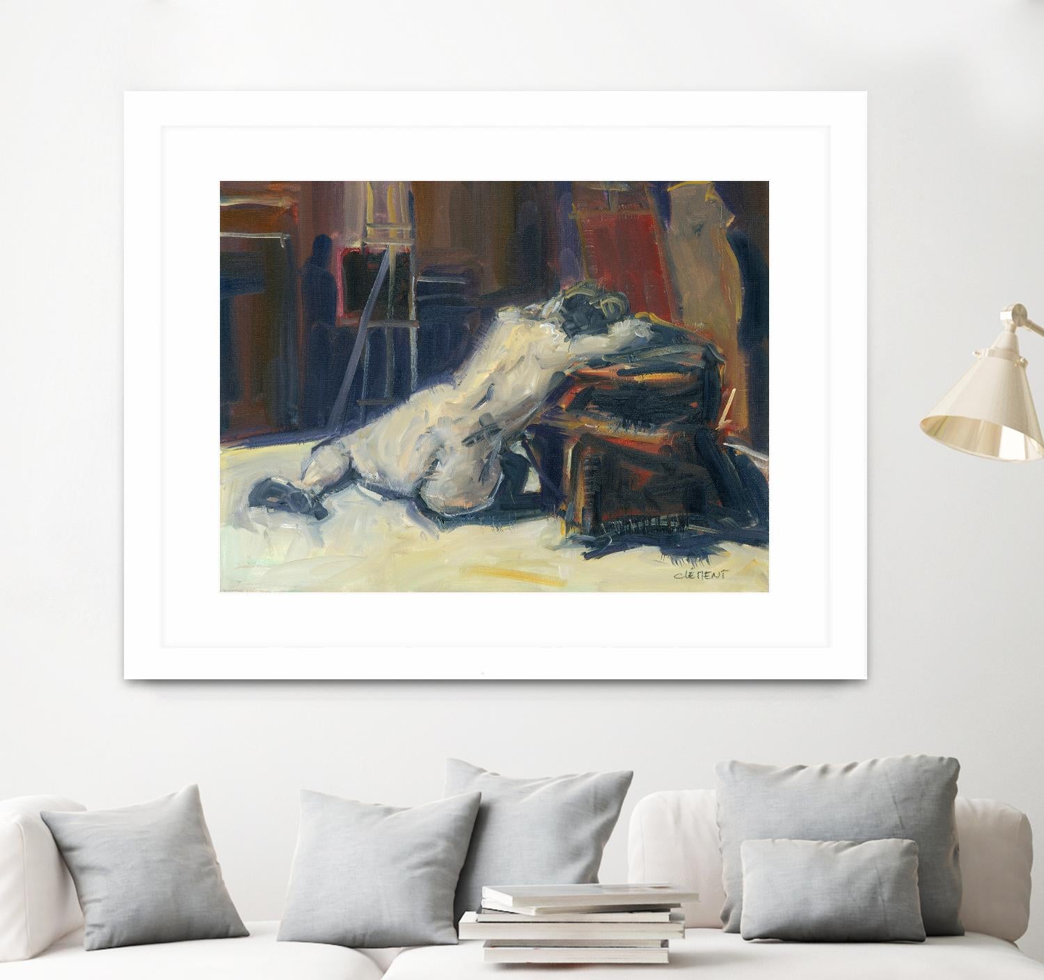 Lyrsa by Jacques Clement on GIANT ART - beige nude