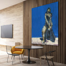 Dymas by Jacques Clement on GIANT ART - blue figurative corps nu