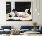 Gidas by Jacques Clement on GIANT ART - pink artistes du québec bed