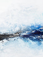 Frozen Golden Ocean -2-Square by Alyson Mccrink on GIANT ART - blue abstract