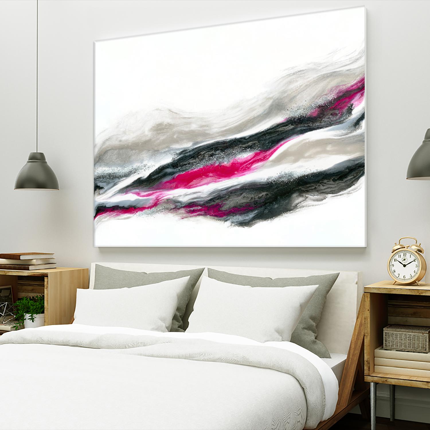 Frozen Ocean -2 by Alyson Mccrink on GIANT ART - pink abstract
