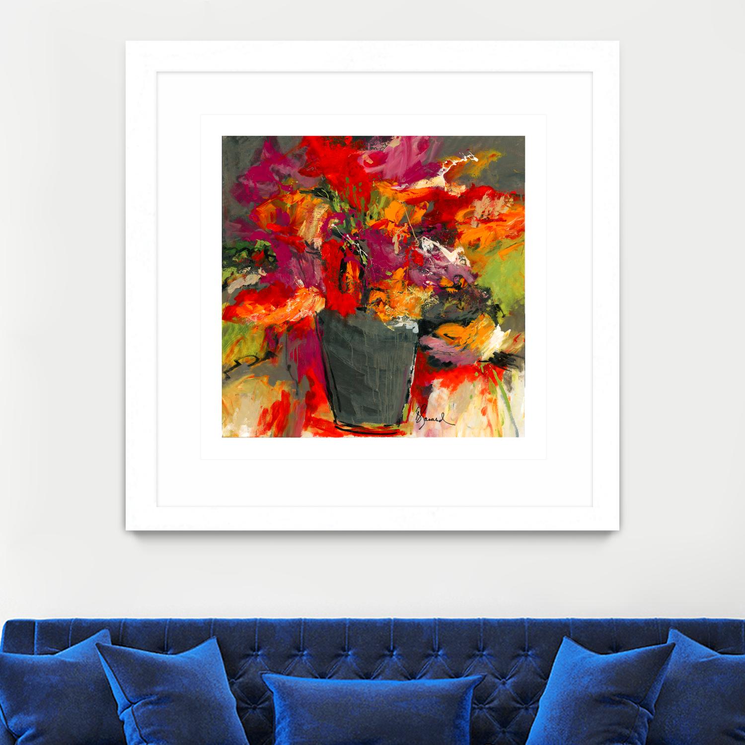 Colors of Wind by Doris Savard on GIANT ART - orange flowers canadian painters