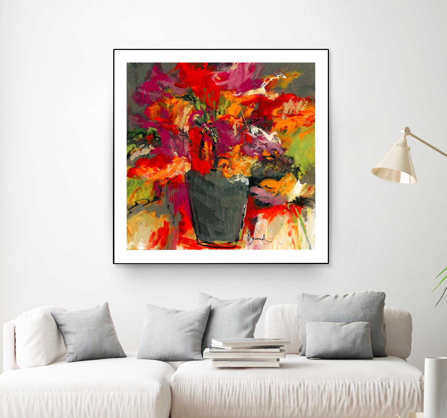 Colors of Wind by Doris Savard on GIANT ART - orange flowers canadian painters