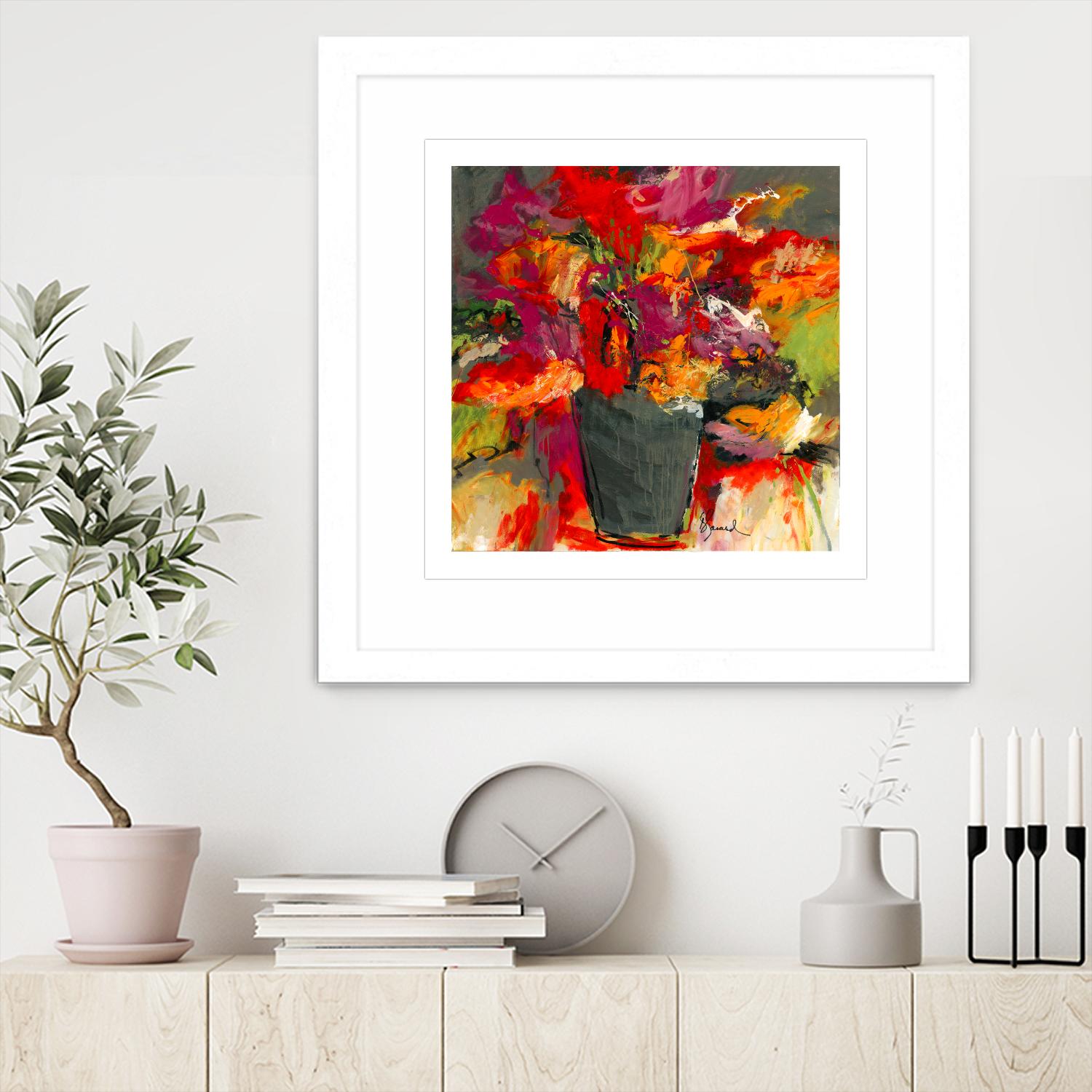 Colors of Wind by Doris Savard on GIANT ART - orange flowers canadian painters