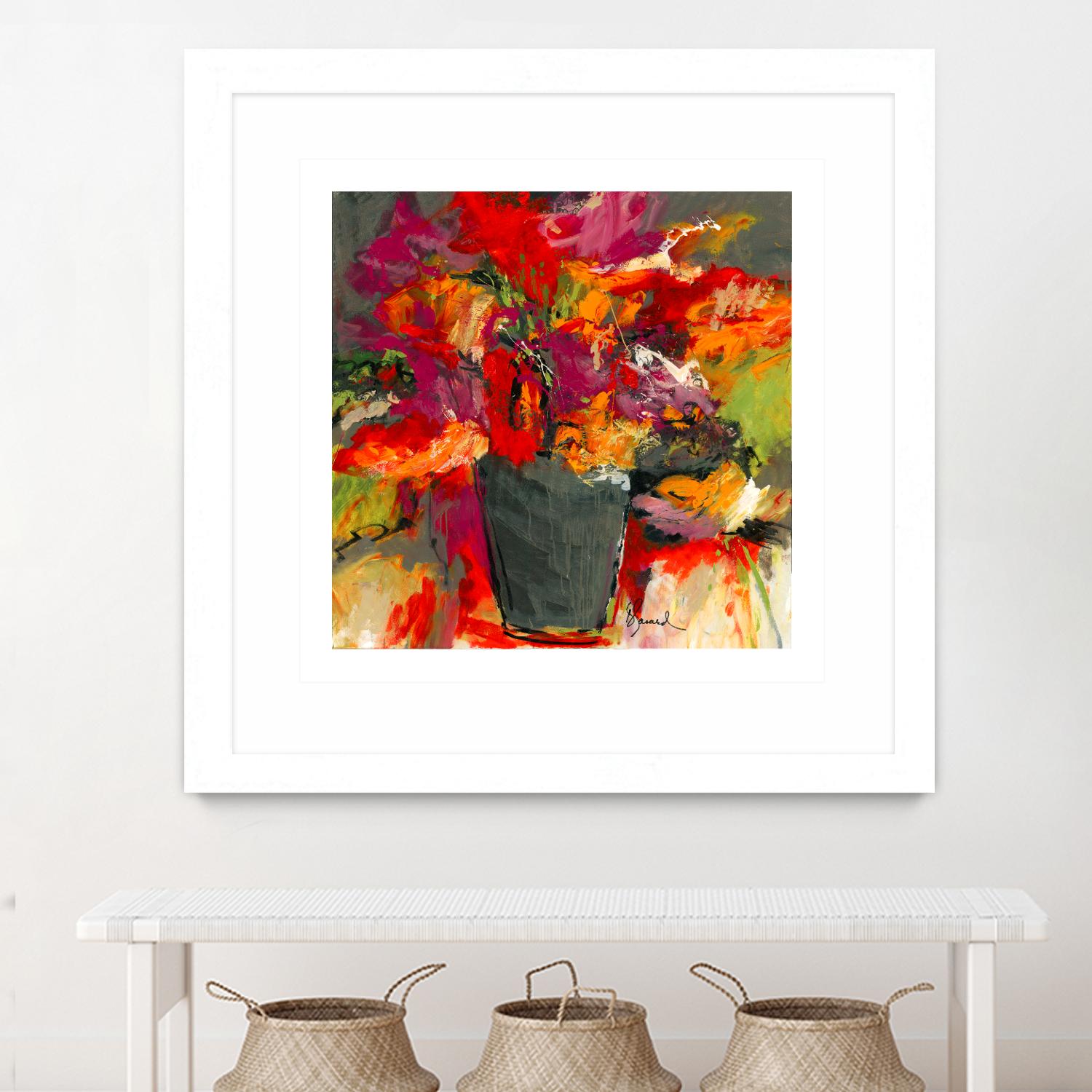 Colors of Wind by Doris Savard on GIANT ART - orange flowers canadian painters