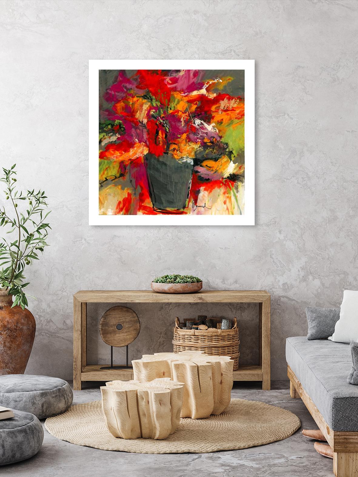 Colors of Wind by Doris Savard on GIANT ART - orange flowers canadian painters