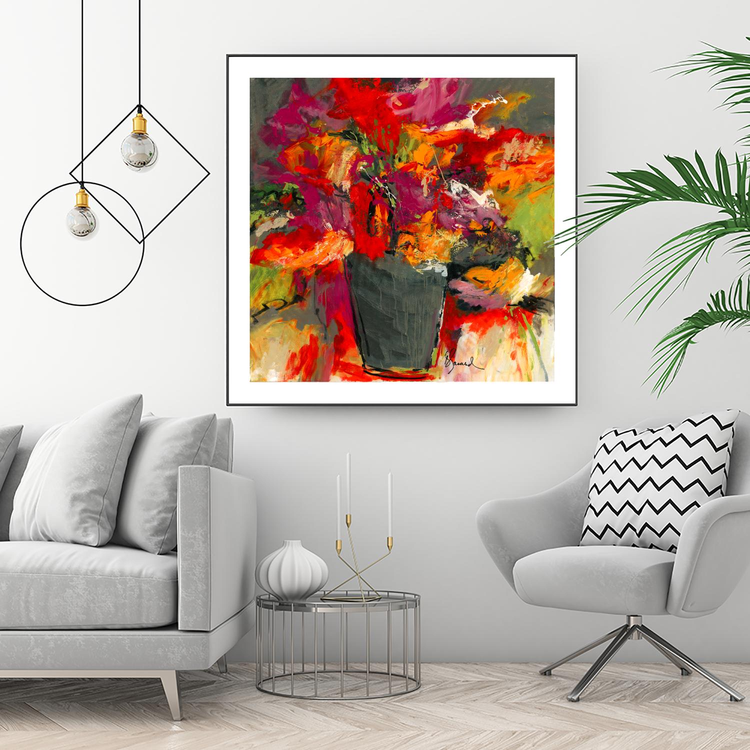 Colors of Wind by Doris Savard on GIANT ART - orange flowers canadian painters