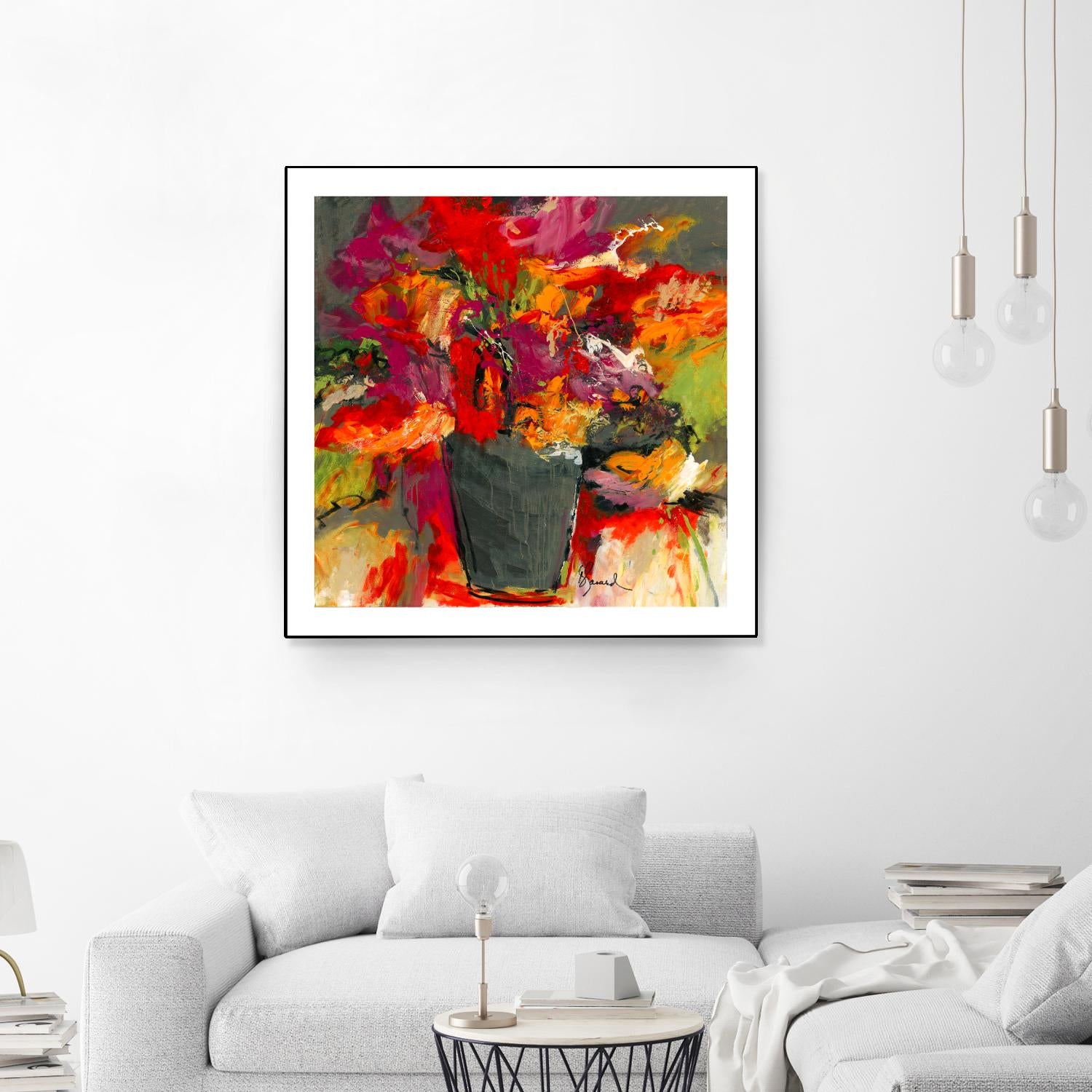Colors of Wind by Doris Savard on GIANT ART - orange flowers canadian painters