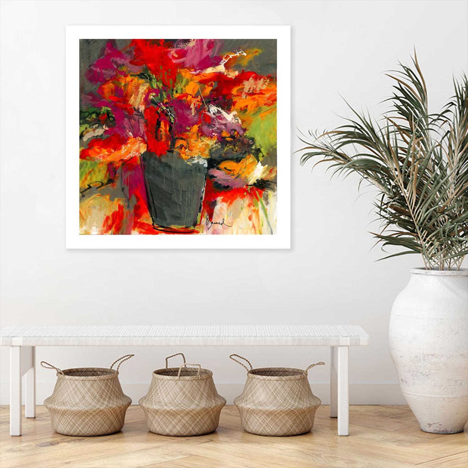 Colors of Wind by Doris Savard on GIANT ART - orange flowers canadian painters
