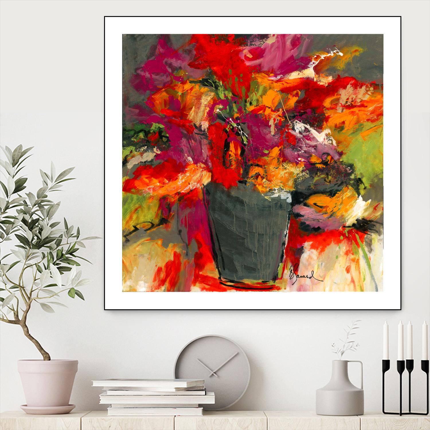 Colors of Wind by Doris Savard on GIANT ART - orange flowers canadian painters