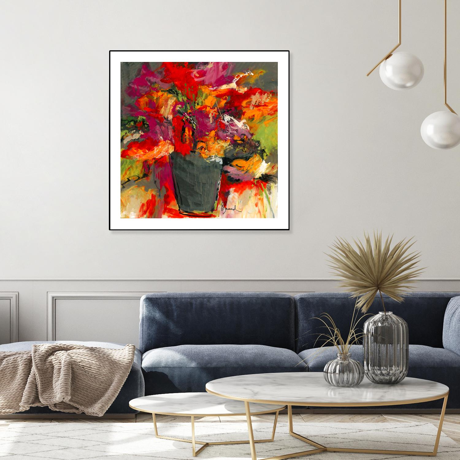 Colors of Wind by Doris Savard on GIANT ART - orange flowers canadian painters