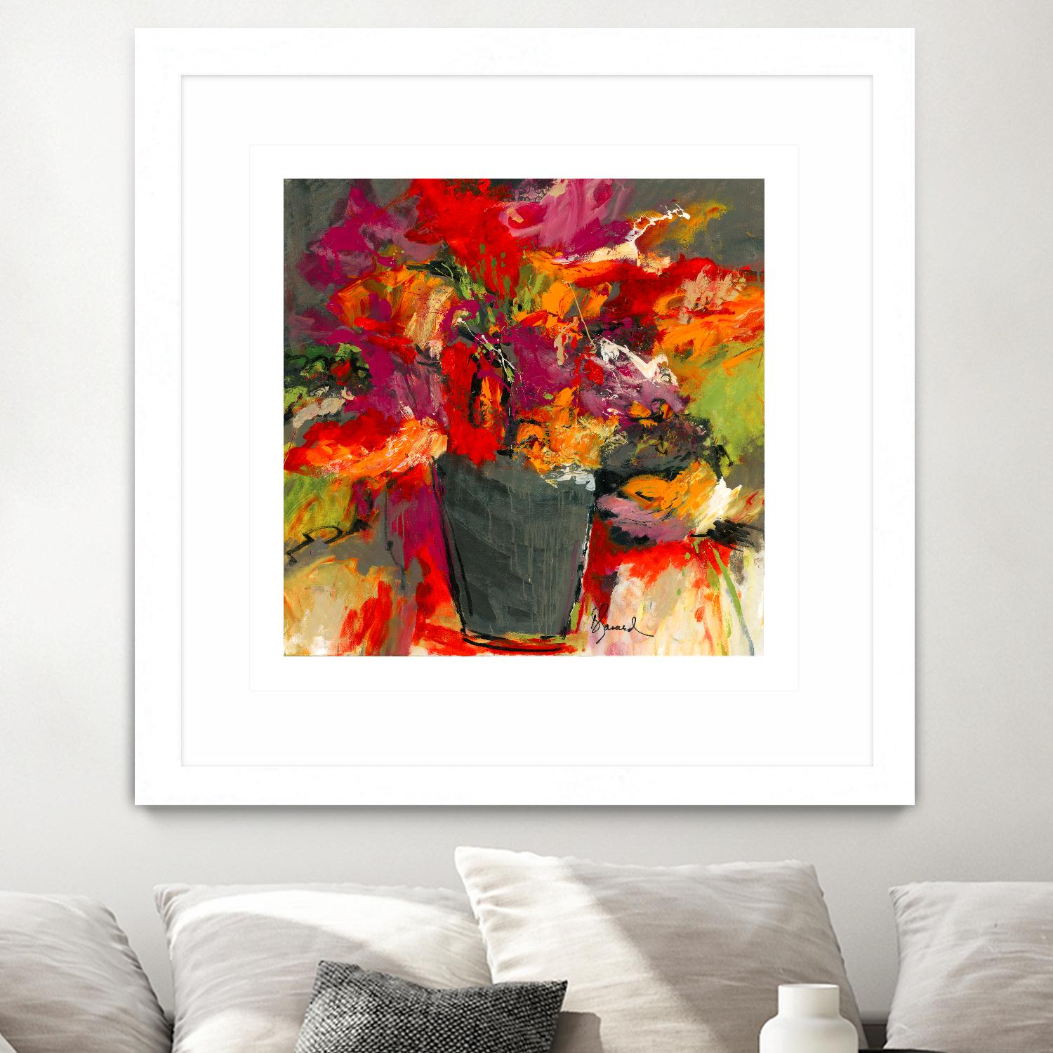 Colors of Wind by Doris Savard on GIANT ART - orange flowers canadian painters