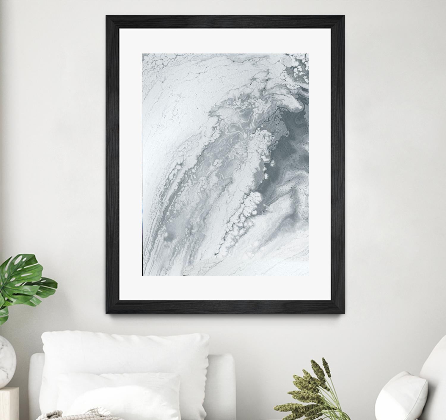 Light Of The Cave by Alyson Mccrink on GIANT ART - white abstract monochrome
