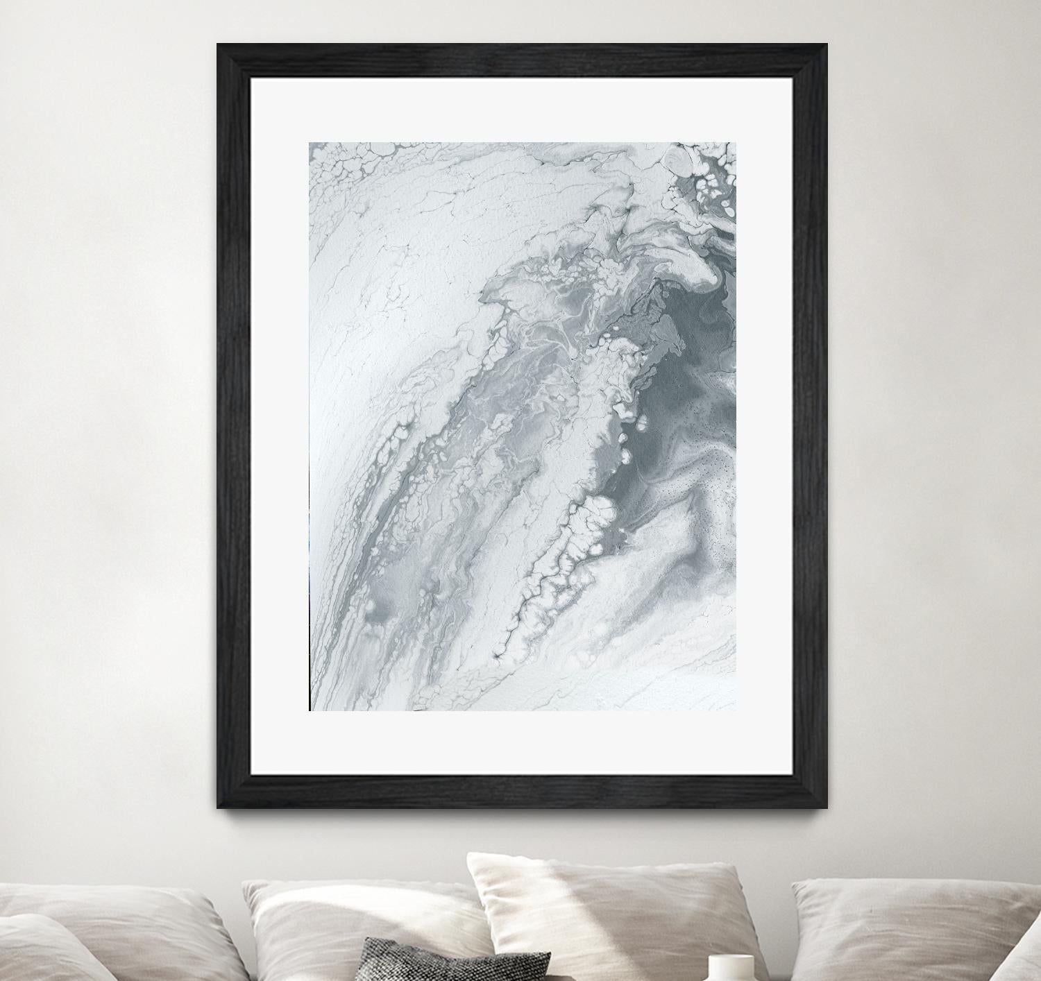 Light Of The Cave by Alyson Mccrink on GIANT ART - white abstract monochrome