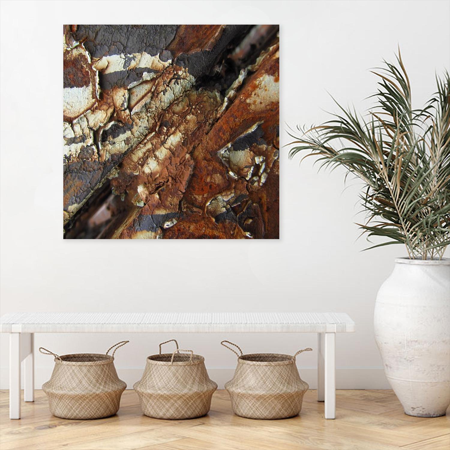 Rusty Panel Rouille I by Jean-François Dupuis on GIANT ART - orange abstract rust