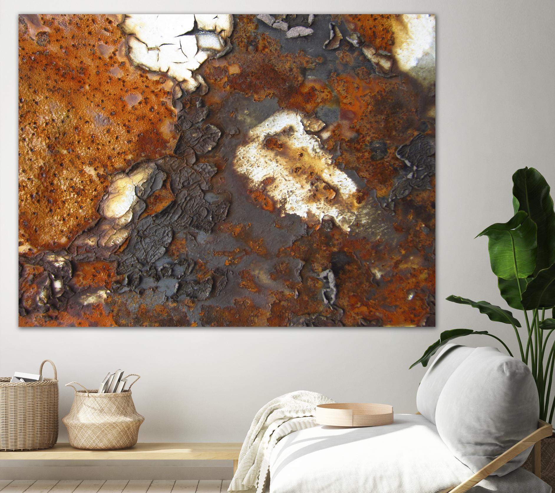 Rusty Panel by Jean-François Dupuis on GIANT ART - orange abstract artiste québécois