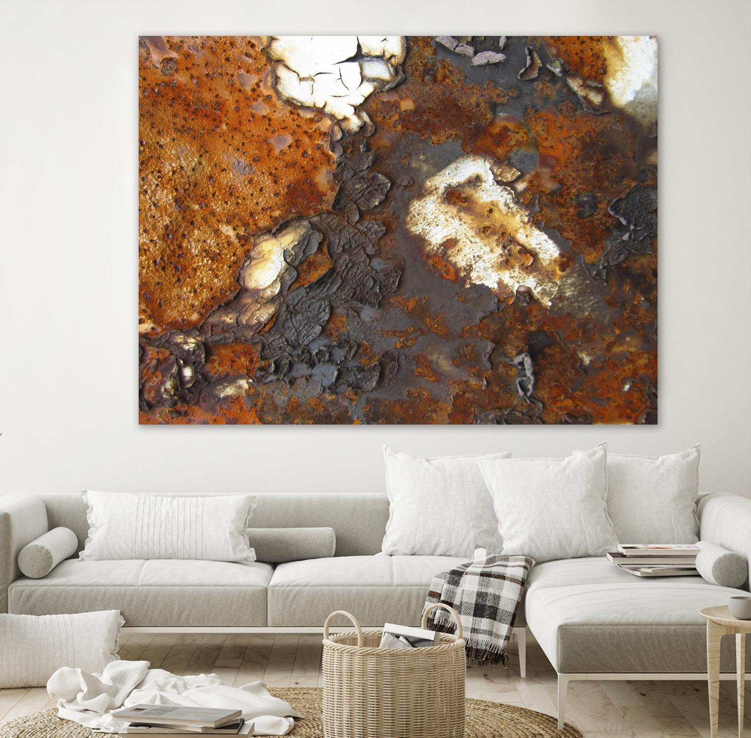 Rusty Panel by Jean-François Dupuis on GIANT ART - orange abstract artiste québécois