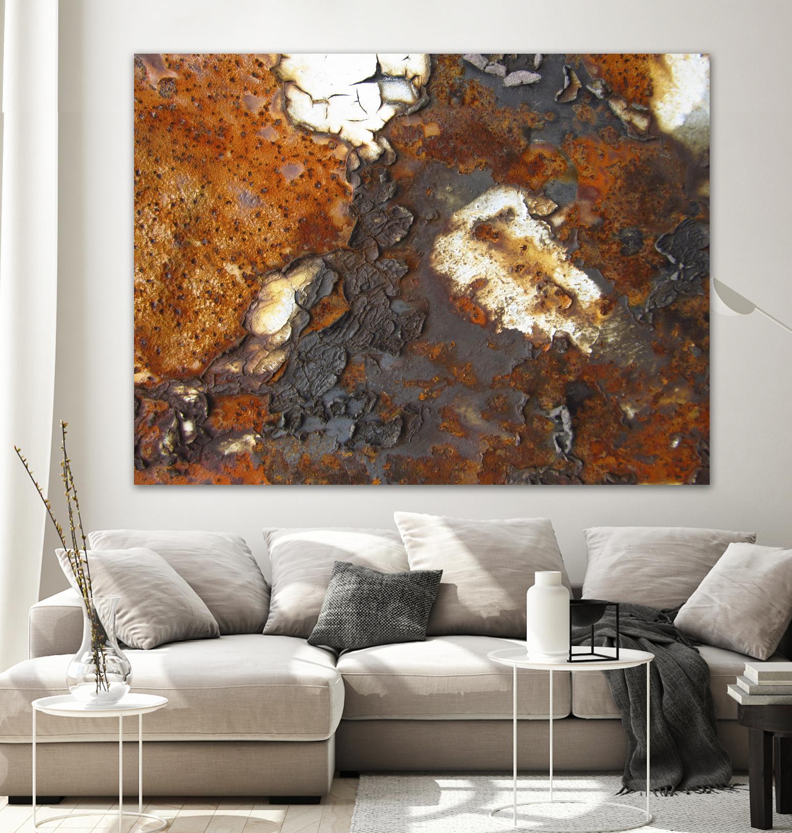 Rusty Panel by Jean-François Dupuis on GIANT ART - orange abstract artiste québécois
