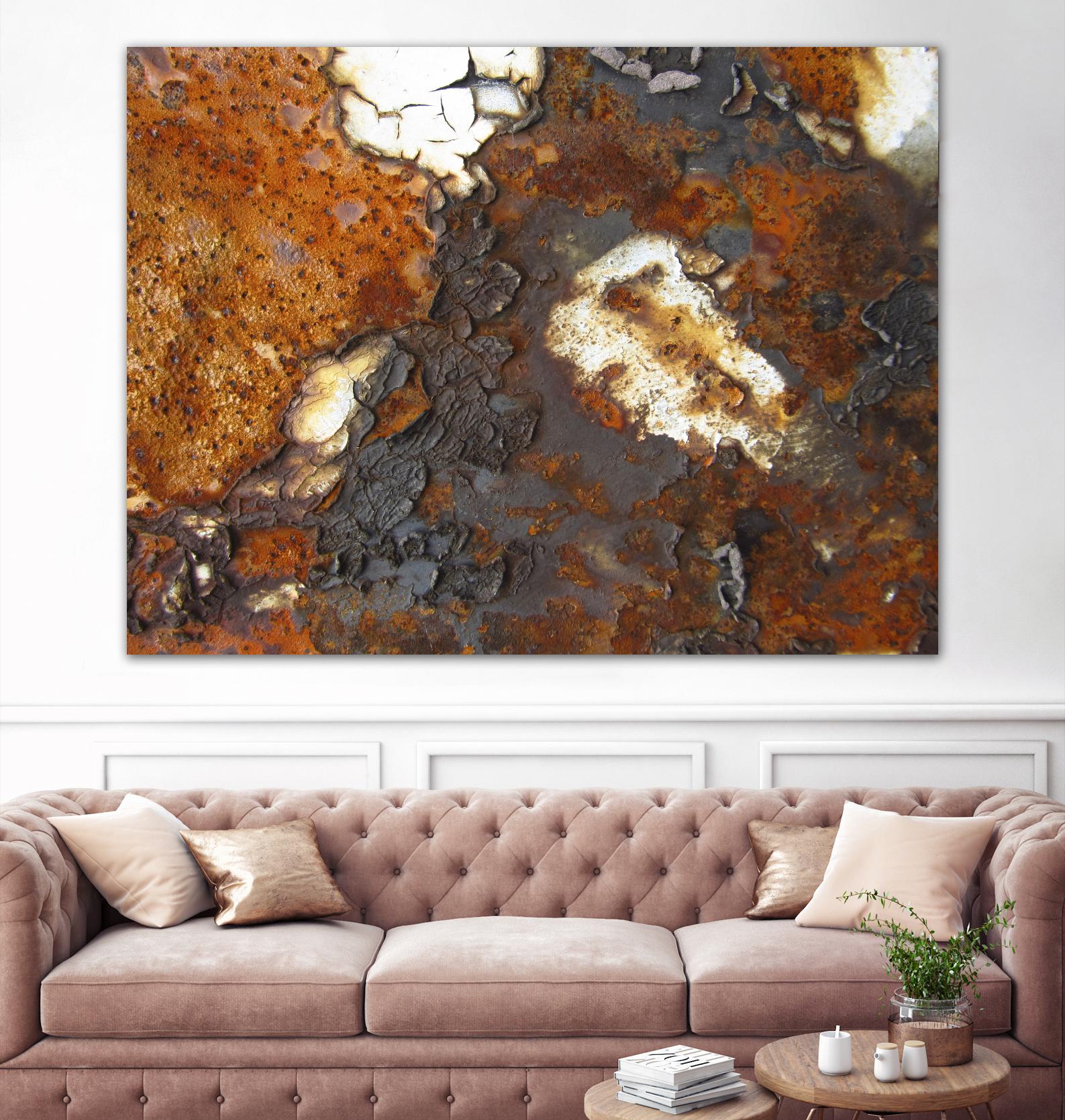 Rusty Panel by Jean-François Dupuis on GIANT ART - orange abstract artiste québécois