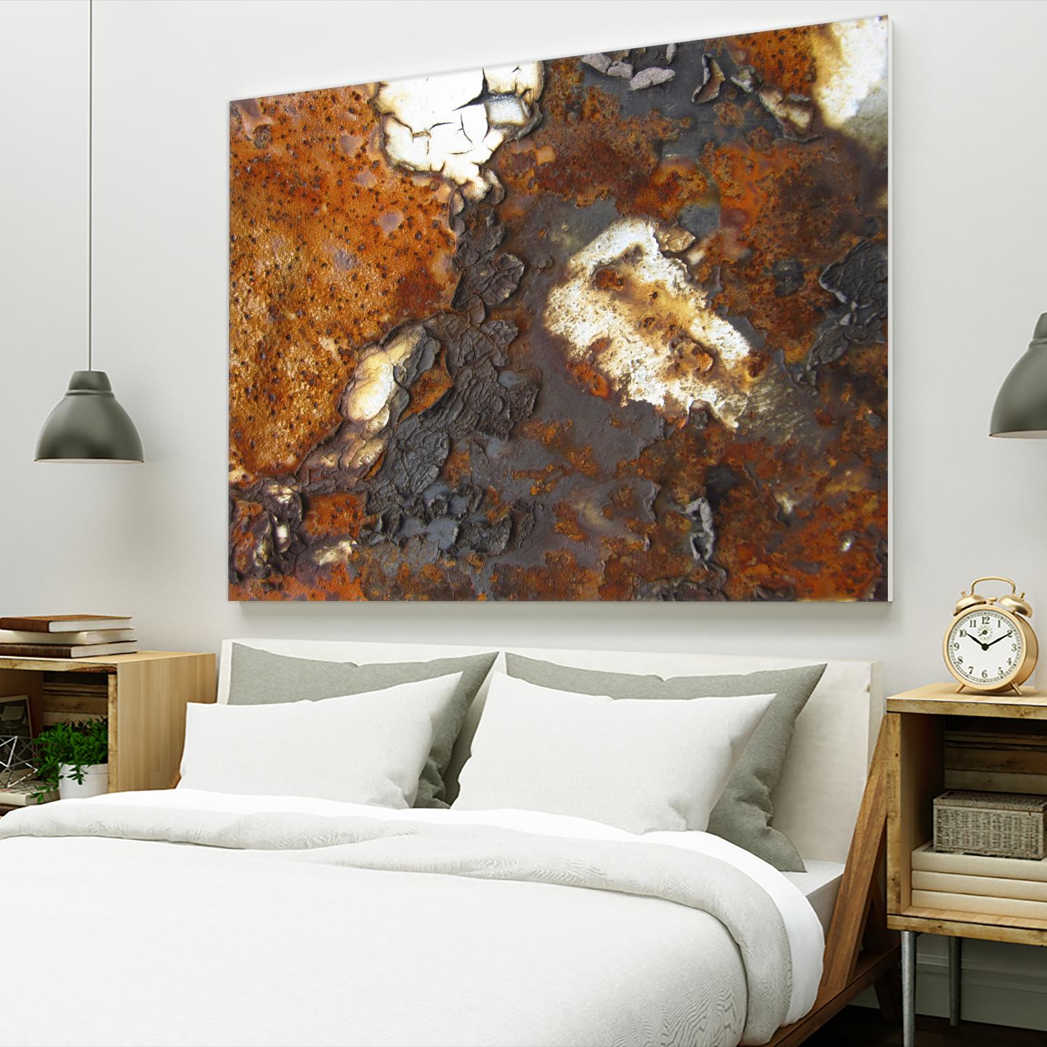 Rusty Panel by Jean-François Dupuis on GIANT ART - orange abstract artiste québécois