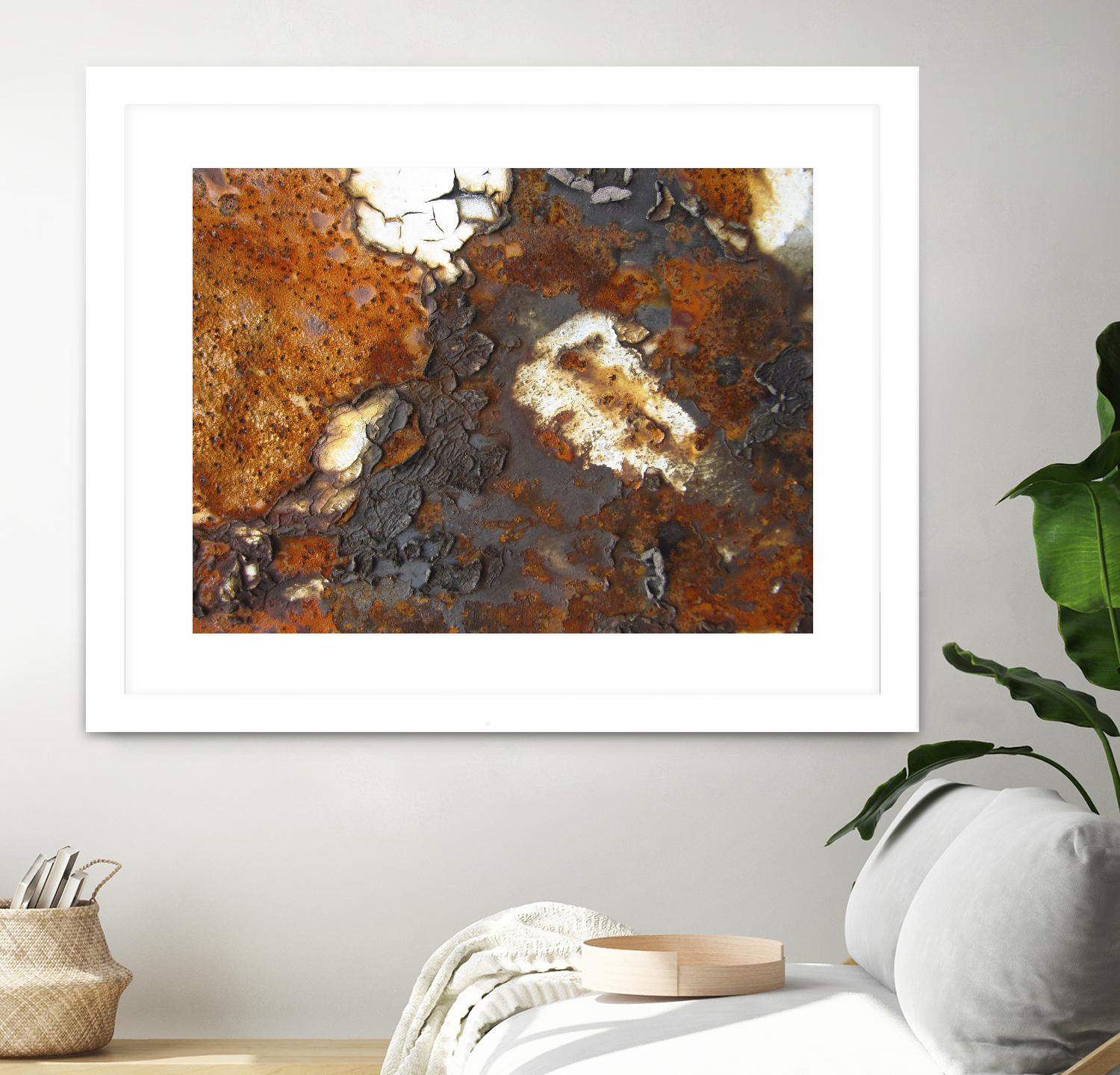 Rusty Panel Rouille II by Jean-François Dupuis on GIANT ART - orange abstract artiste québécois