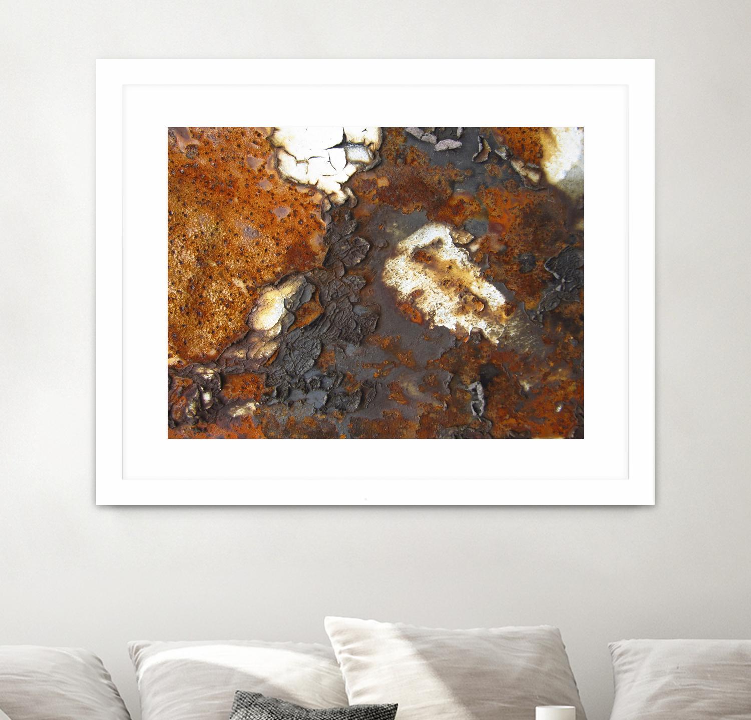 Rusty Panel Rouille II by Jean-François Dupuis on GIANT ART - orange abstract artiste québécois