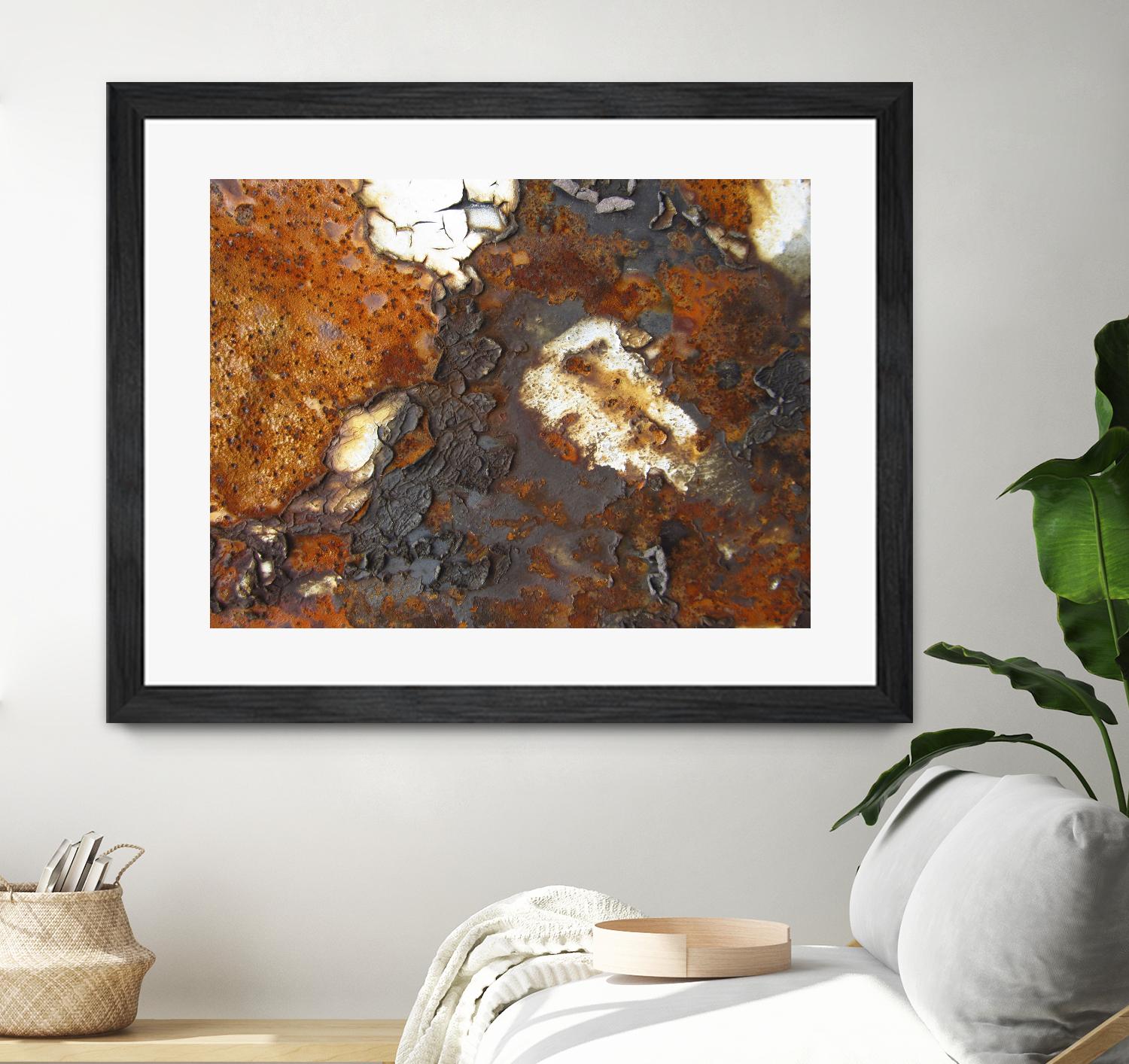 Rusty Panel Rouille II by Jean-François Dupuis on GIANT ART - orange abstract artiste québécois