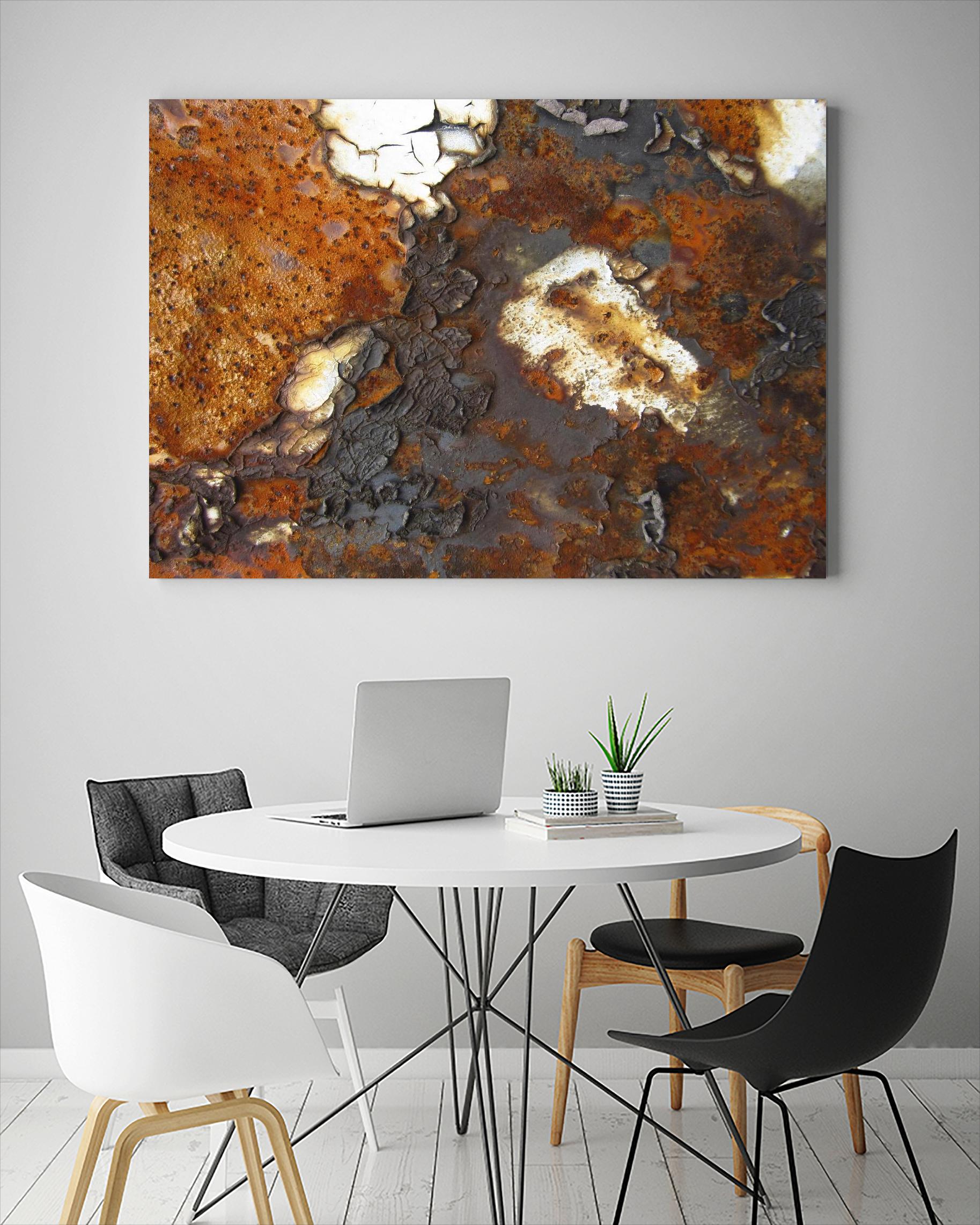 Rusty Panel Rouille II by Jean-François Dupuis on GIANT ART - orange abstract artiste québécois