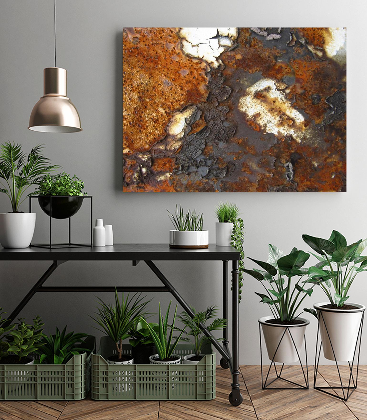 Rusty Panel Rouille II by Jean-François Dupuis on GIANT ART - orange abstract artiste québécois