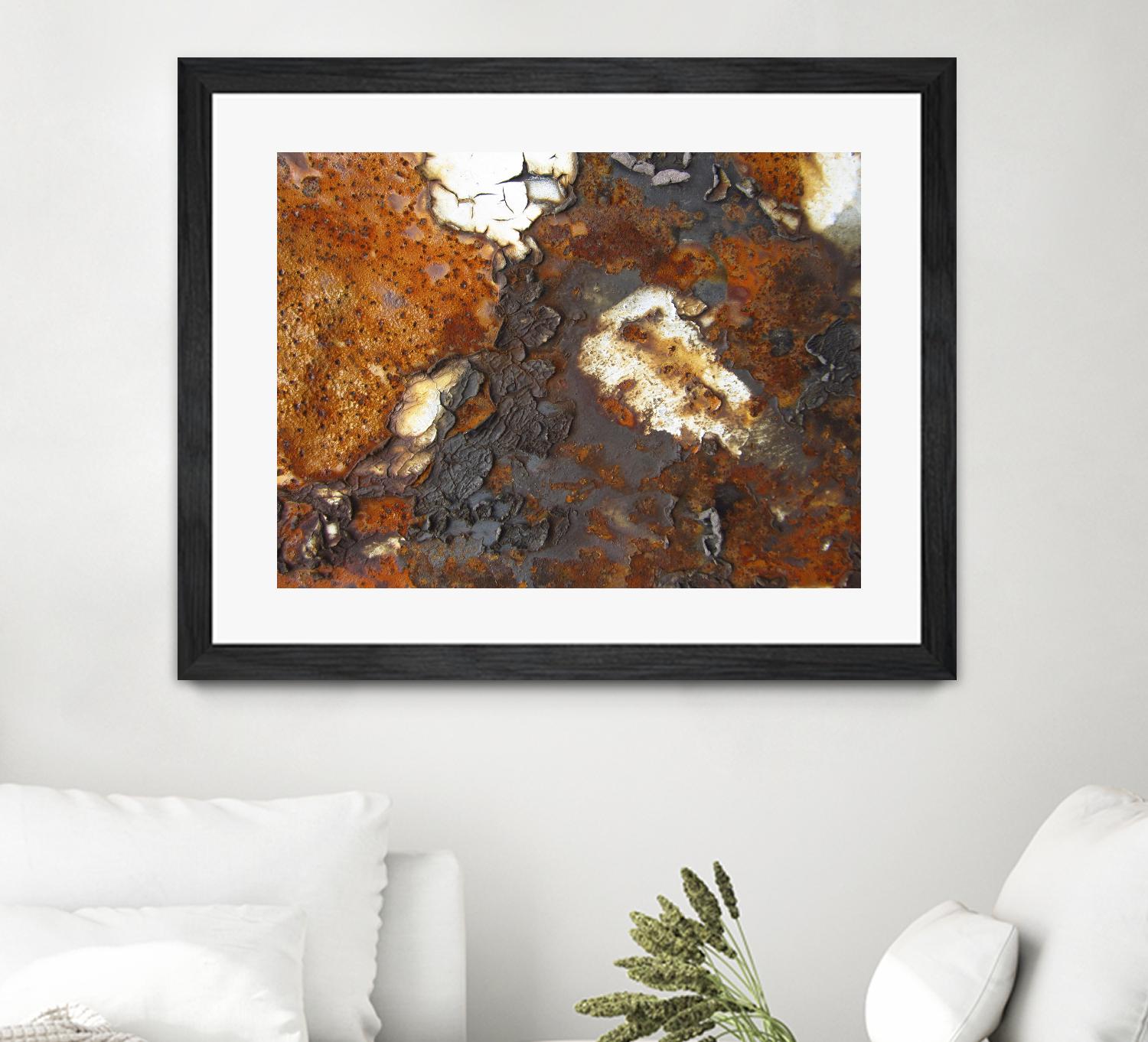 Rusty Panel Rouille II by Jean-François Dupuis on GIANT ART - orange abstract artiste québécois