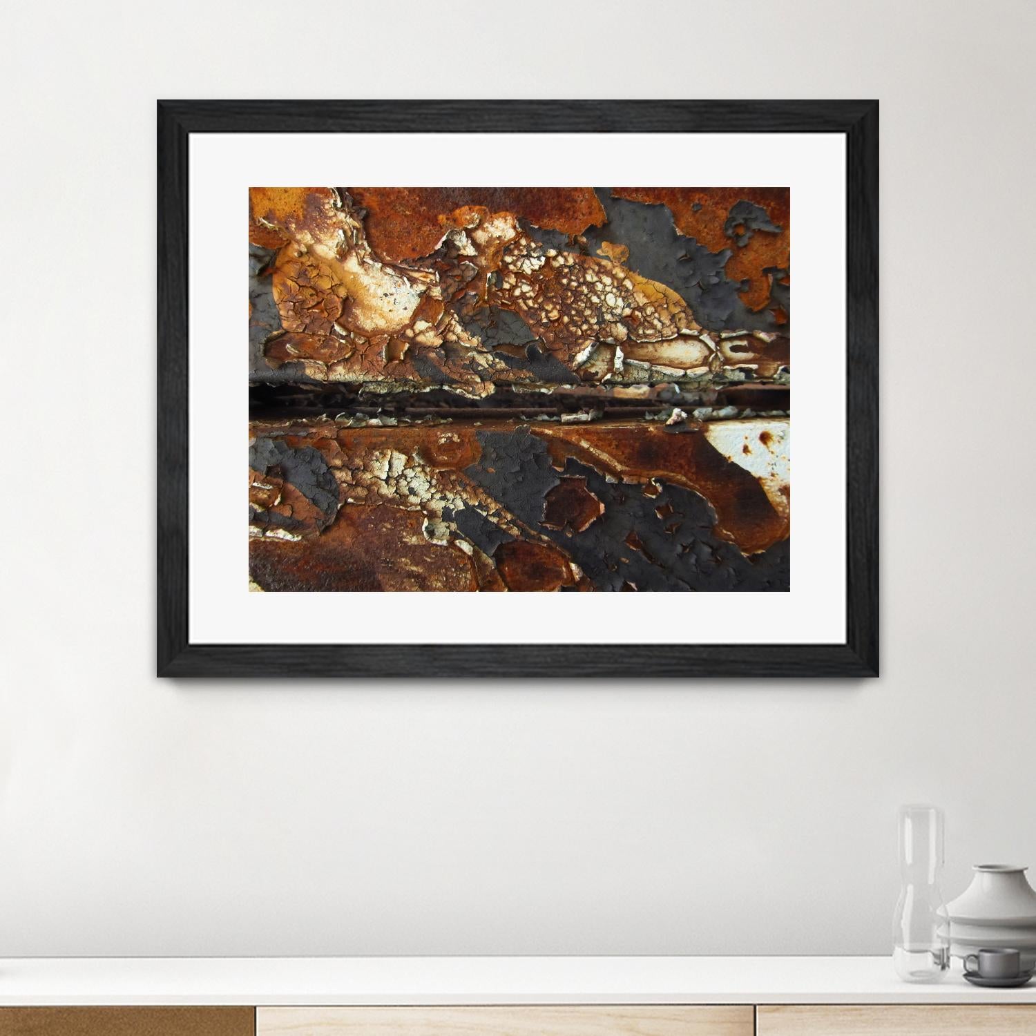 Rusty Panel Rouille V by Jean-François Dupuis on GIANT ART - orange abstract rust