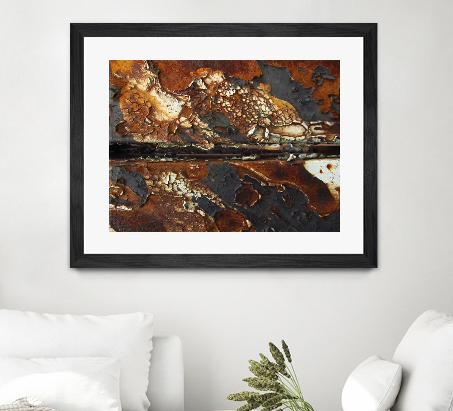 Rusty Panel Rouille V by Jean-François Dupuis on GIANT ART - orange abstract rust