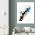 Wish Come True by Alyson Mccrink on GIANT ART - blue abstract linéaire