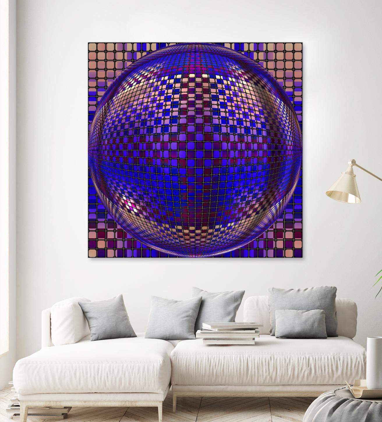 Motown III by Jefd on GIANT ART - blue digital round