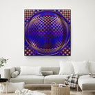 Motown III by Jefd on GIANT ART - blue digital round